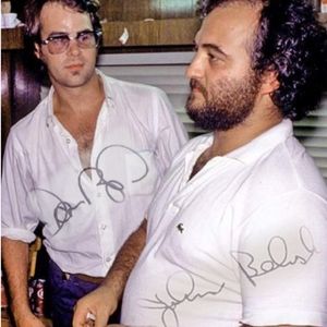 Something completely different.John BelushiDan Akroyd with FACSIMILE autos